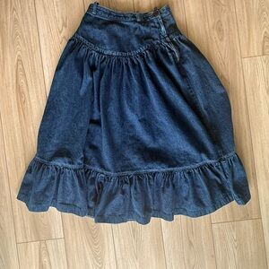 Vintage Arcadia Dark Blue A-Line Skirt